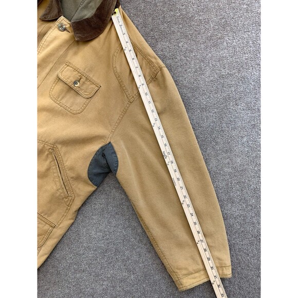 Vintage Barn Coat Mens L Chore Canvas Reversible Corduroy Cargo 90s Thornton Bay - Picture 9 of 10